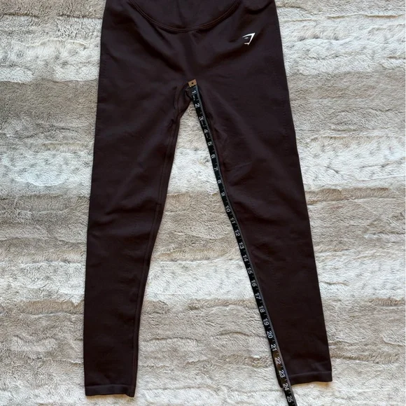NWT GYMSHARK Sweat Seamless Leggings in Shadow Brown Size XS - Picture 11 of 16